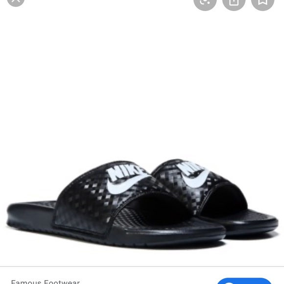 famous footwear nike slides